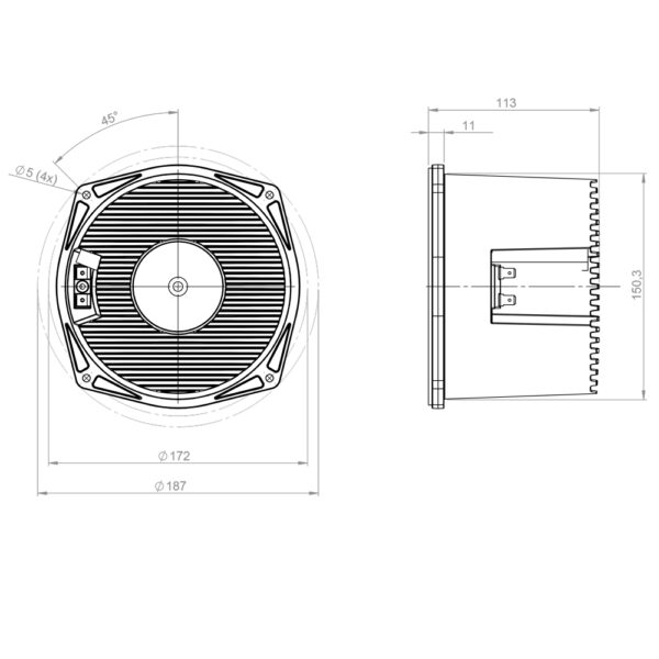 Midrange professionale sigillato B&C Speakers 6NSM51