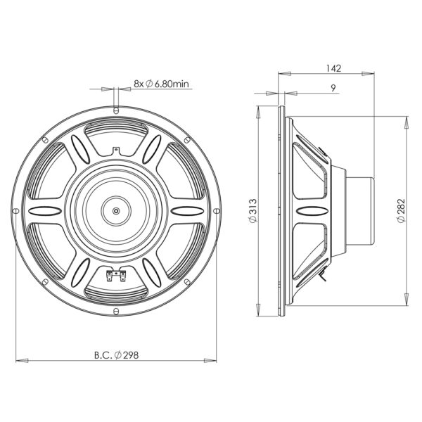 Woofer professionale B&C Speakers 12CL76
