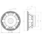 Mid-bass professionale B&C Speakers 12MH32