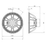 Subwoofer professionale B&C Speakers 18DS115