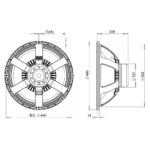 Subwoofer professionale B&C Speakers 18NBX100