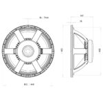 Subwoofer professionale B&C Speakers 18PS100