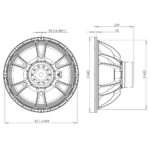 Subwoofer professionale B&C Speakers 18SW100