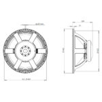 Subwoofer B&C Speakers 18TBX100 18″ 8 Ohm 1200 W AES