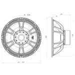 Subwoofer professionale B&C Speakers 21SW152