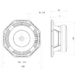 Midrange professionale B&C Speakers 8PE21