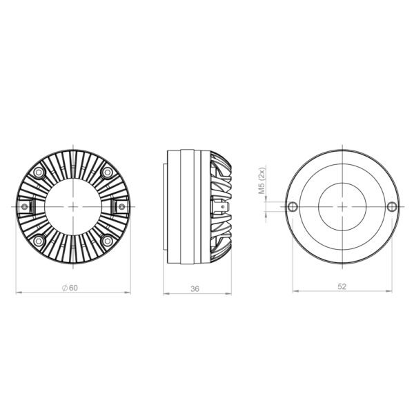 Driver a compressione professionale B&C Speakers DE111