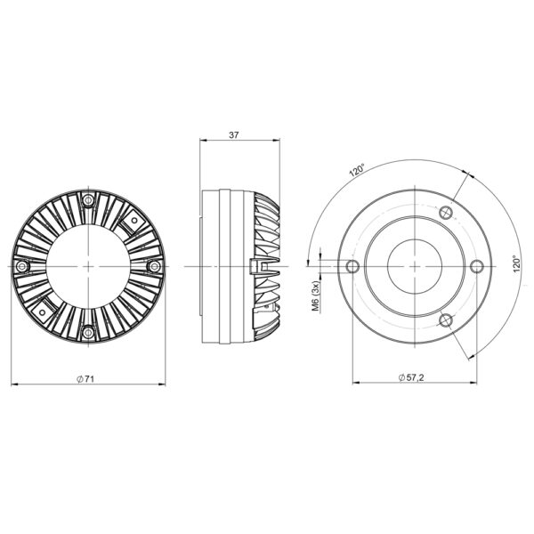 Driver a compressione professionale B&C Speakers DE360