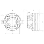 Driver a compressione professionale B&C Speakers DH450