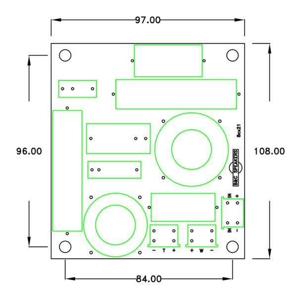 Crossover passivo professionale B&C Speakers FB08CX21