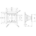 Tromba waveguide professionale B&C Speakers ME20