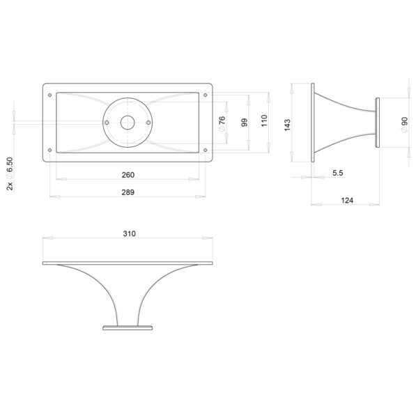 Tromba professionale da 1 pollice B&C Speakers ME45