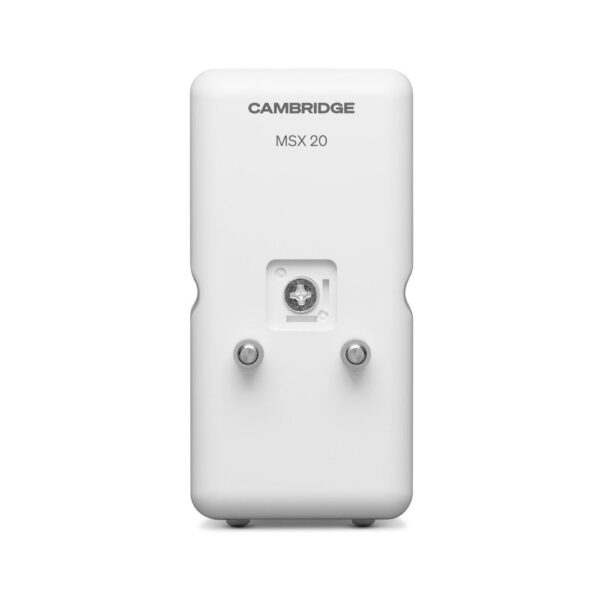 Cambridge Audio MSX 20 doppio driver BMR vista posteriore bianco