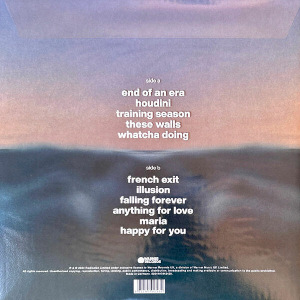 Dua Lipa – Radical Optimism - Warner Records 1xLP 33rpm