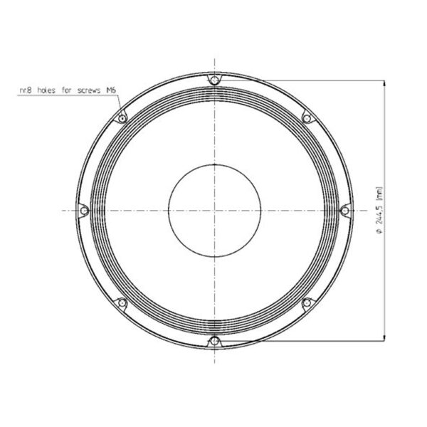 Eighteen Sound 10M600 midrange 10 professionale alta efficienza per sistemi PA