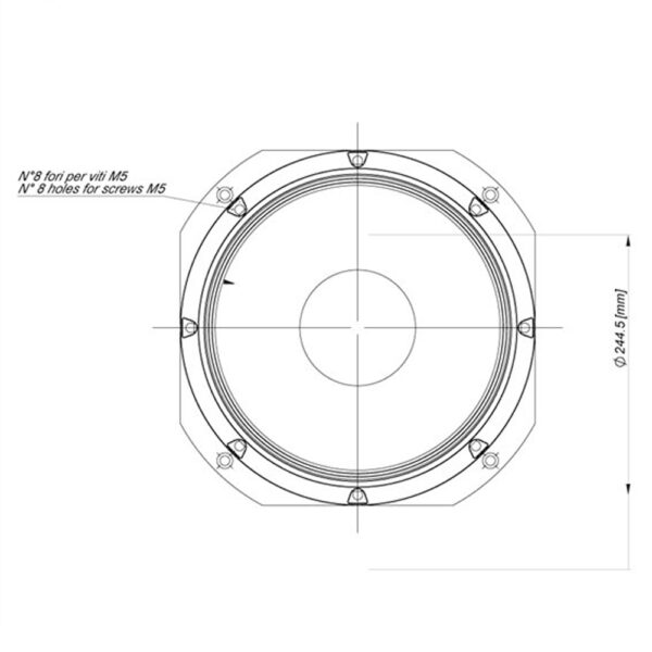 Eighteen Sound 10NMBA520 mid bass 10″ neodimio professionale per sistemi PA