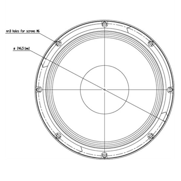 Eighteen Sound 10NW650 woofer 10 neodimio professionale per sistemi PA compatti
