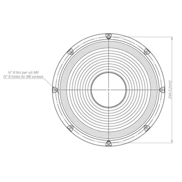 Eighteen Sound 10W500 woofer 10 professionale PA per sistemi compatti