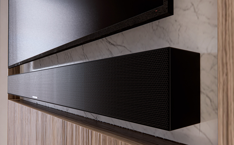 Garvan ARIA soundbar LCR personalizzata On-Wall
