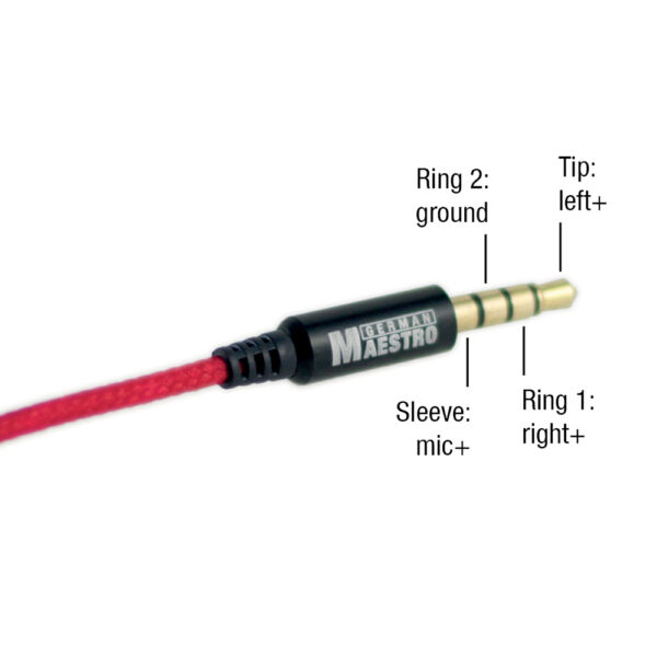 German Maestro 3 CAN 116 jack 3,5 mm placcato oro
