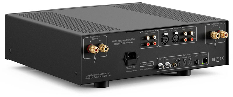 Hegel H400 amplificatore integrato con DAC e streaming