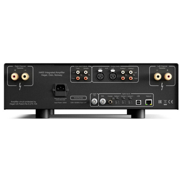 Hegel H400 amplificatore integrato con DAC e streaming