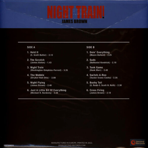 James Brown Night Train Mighty Instrumentals Black Vinyl