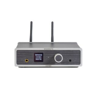 Lindemann Woodnote COMBO visto di fronte con display, manopola, uscita cuffie e antenne