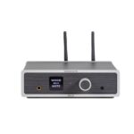 Lindemann Woodnote SOLO visto di fronte con display, manopola, uscita cuffie e antenne