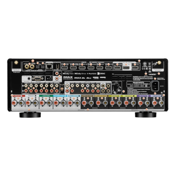 Marantz CINEMA 50 S2 pannello posteriore HDMI 8K e pre-out 11.4