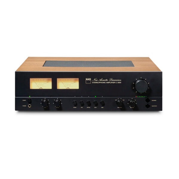 NAD C 3050 BluOS amplificatore stereo vintage moderno