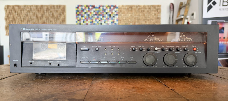 piastra cassette stereo Nakamichi 580M usata