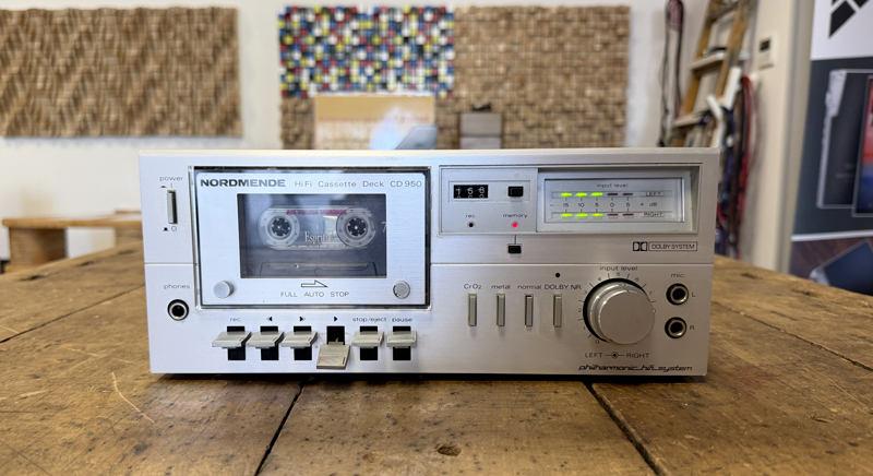 piastra cassette stereo Nordmende CD 950 usata 