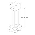 Coppia stand per diffusori bookshelf Norstone ALVA Plus