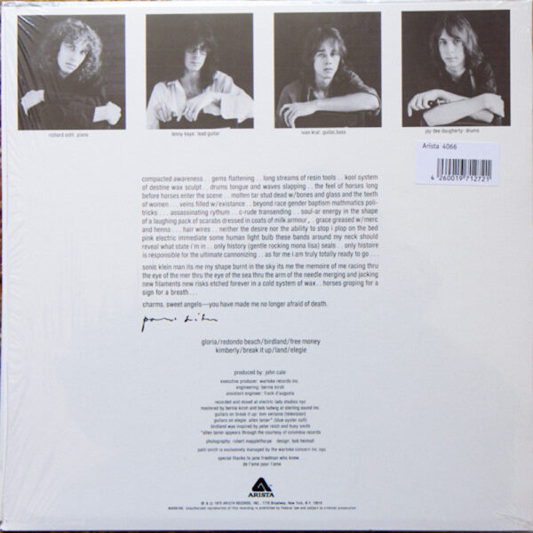Patti Smith: Horses - LP 180 gr. Speakers Corner Records
