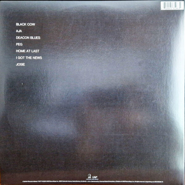 Steely Dan Aja retro copertina LP con tracklist