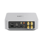 WiiM Amp vista posteriore con HDMI ARC Ethernet e ingressi audio