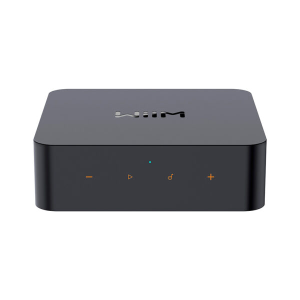 WiiM Pro Plus vista frontale streamer musicale nero