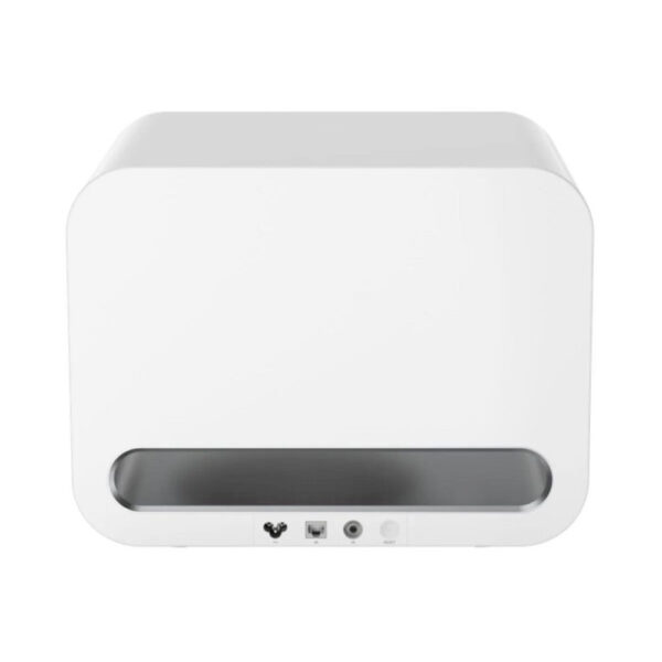 WiiM Sub Pro vista posteriore con RCA Ethernet e alimentazione