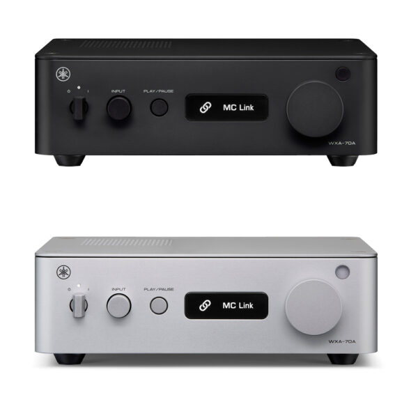 Yamaha WXA-70A vista frontale con display OLED