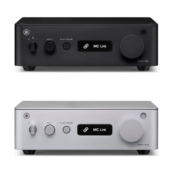 Yamaha WXC-70A vista frontale con display OLED