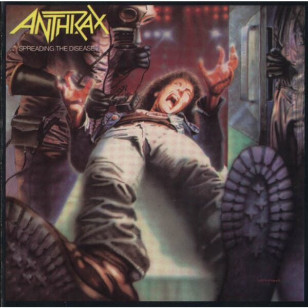 Anthrax Spreading The Disease CD usato fronte Anthrax – Spreading The Disease, copertina frontale del CD