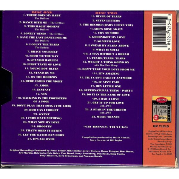 Retro del CD Ben E. King – Anthology (Rhino Records)