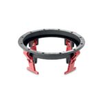 Telaio rotondo di montaggio EQI del Focal 300 ICW6 con le alette rosse di fissaggio, senza altoparlante