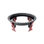 Telaio rotondo di montaggio EQI del Focal 300 ICW8 con le alette rosse di fissaggio, senza altoparlante