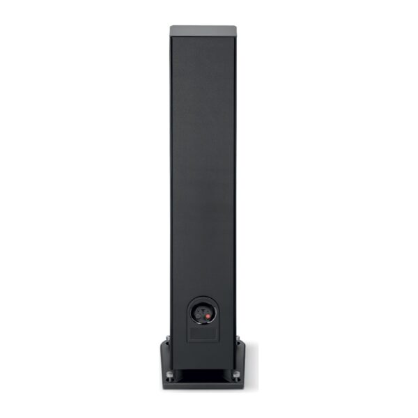 Retro del diffusore Focal Aria Evo X N°3 nero con morsetti per i cavi