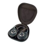 Cuffie Focal Hadenys ripiegate nella custodia aperta