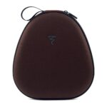 Custodia marrone scuro delle cuffie Focal Hadenys, chiusa
