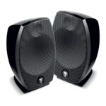 Coppia di satelliti Focal Sib Evo 2.0 neri lucidi affiancati