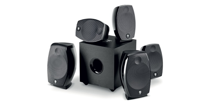 Focal Sib Evo Dolby Atmos 5.1.2 – satelliti e subwoofer I diffusori del Focal Sib Evo Dolby Atmos 5.1.2: satelliti Sib Evo e Sib Evo Atmos con il subwoofer Cub Evo